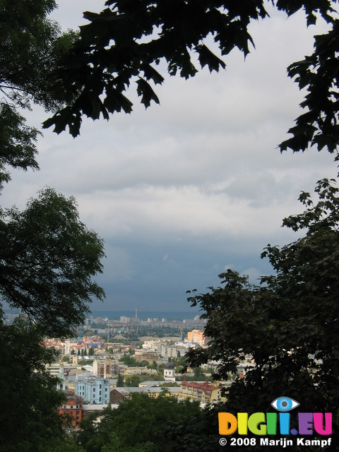 28216 View of Kiev through trees